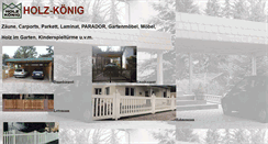 Desktop Screenshot of holz-koenig.de