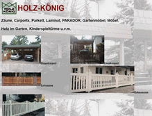 Tablet Screenshot of holz-koenig.de